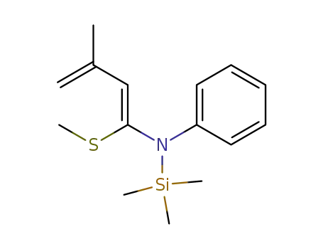 Silanamine,
1,1,1-trimethyl-N-[3-methyl-1-(methylthio)-1,3-butadienyl]-N-phenyl-