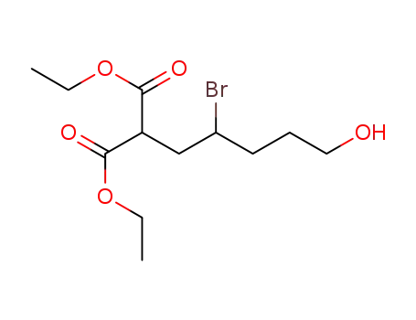 diethyl 2-(2-bromo-5-hydroxypentyl)malonate