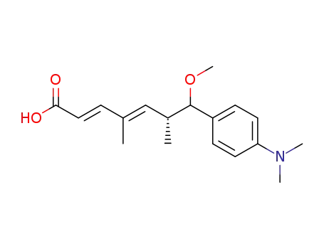 2,4-Heptadienoic acid,
7-[4-(dimethylamino)phenyl]-7-methoxy-4,6-dimethyl-, (2E,4E,6R)-