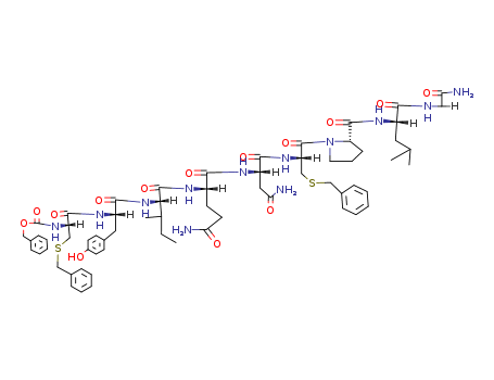 Glycinamide,N-[(phenylmethoxy)carbonyl]-S-(phenylmethyl)-L-cysteinyl-L-tyrosyl-L-isoleucyl-L-glutaminyl-L-asparaginyl-S-(phenylmethyl)-L-cysteinyl-L-prolyl-L-leucyl-(9CI)