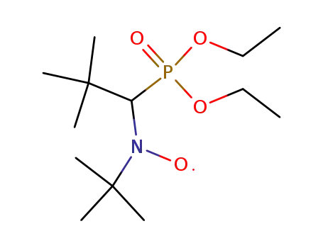 Molecular Structure of 188526-94-5 (N-(2-methyl-2-propyl)-N-(1-diethylphosphono-2,2-dimethylpropyl)aminoxyl)