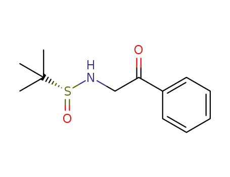 Molecular Structure of 1386376-82-4 ((R)-N-tert-butanesulfinyl 2-oxo-2-phenylethylamine)