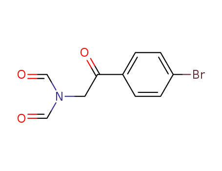 Molecular Structure of 127118-88-1 (Formamide, N-[2-(4-bromophenyl)-2-oxoethyl]-N-formyl-)