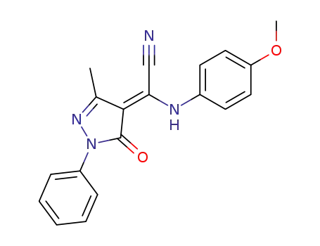 Acetonitrile,
(1,5-dihydro-3-methyl-5-oxo-1-phenyl-4H-pyrazol-4-ylidene)[(4-methoxy
phenyl)amino]-