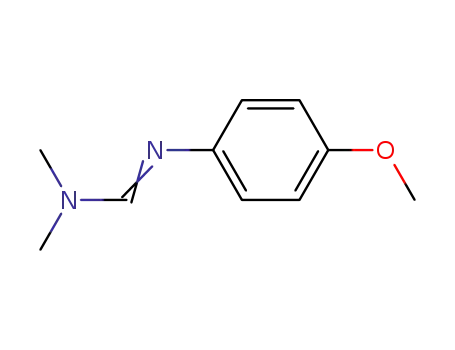 Molecular Structure of 1202-62-6 (N,N-Dimethyl-N'-(4-methoxyphenyl)formamidine)