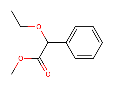 Molecular Structure of 65792-30-5 (Benzeneacetic acid, a-ethoxy-, methyl ester)