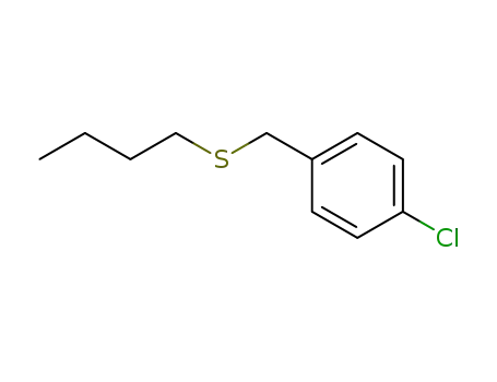 Molecular Structure of 78985-17-8 (Benzene, 1-[(butylthio)methyl]-4-chloro-)