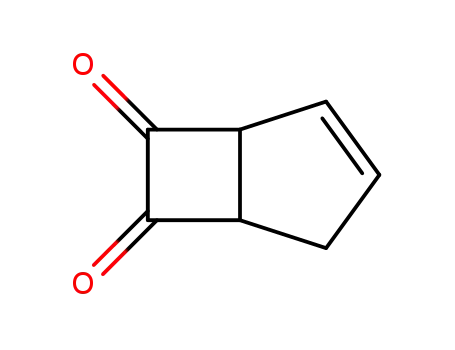Molecular Structure of 61149-88-0 (Bicyclo[3.2.0]hept-2-ene-6,7-dione)
