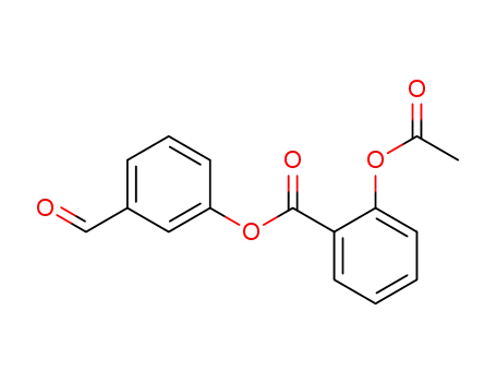 Molecular Structure of 203065-55-8 (Benzoic acid, 2-(acetyloxy)-, 3-formylphenyl ester)
