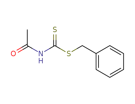 Molecular Structure of 63892-18-2 (Carbamodithioic acid, acetyl-, phenylmethyl ester)