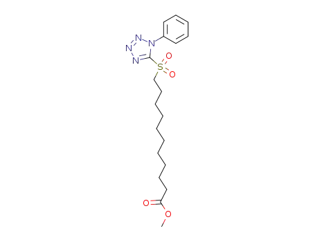 Molecular Structure of 892501-15-4 (11-(1-phenyl-1H-tetrazole-5-sulfonyl)undecanoic acid methyl ester)