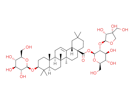 2-O-[(2S,3R,4S)-tetrahydro-3,4-dihydroxy-4-(hydroxymethyl)furan-2-yl]-1-O-[(3β)-3-(β-D-glucopyranosyloxy)-28-oxoolean-12-en-28-yl]-β-D-glucopyranose