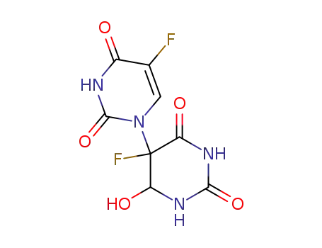 Molecular Structure of 142237-28-3 (1-(5'-fluoro-6'-hydroxy-5',6'-dihydrouracil-5'-yl)-5-fluorouracil)