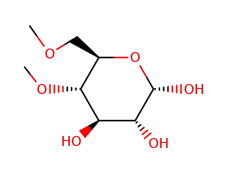 Molecular Structure of 24462-98-4 (<i>O</i><sup>4</sup>,<i>O</i><sup>6</sup>-dimethyl-α-<i>D</i>-glucopyranose)