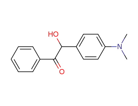 Molecular Structure of 33458-29-6 (Ethanone, 2-[4-(dimethylamino)phenyl]-2-hydroxy-1-phenyl-)