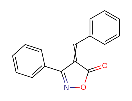 Molecular Structure of 1088-32-0 (5(4H)-Isoxazolone, 3-phenyl-4-(phenylmethylene)-)