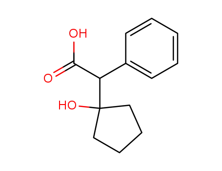 Molecular Structure of 25209-52-3 ((1-hydroxycyclopentyl)phenylacetic acid)