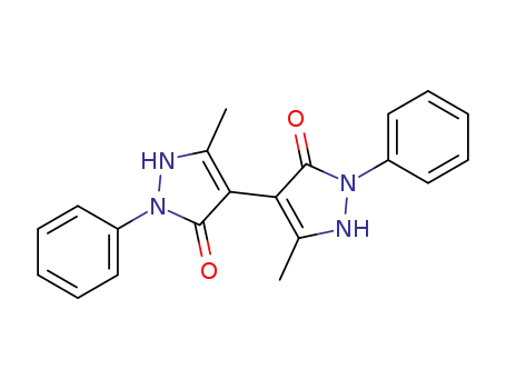 5,5'-dimethyl-2,2'-diphenyl-1,2,1',2'-tetrahydro-[4,4']bipyrazolyl-3,3'-dione