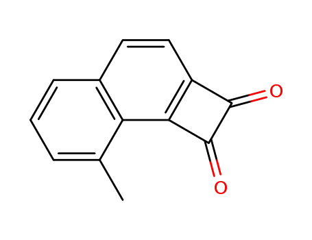 Molecular Structure of 111013-08-2 (8-methyl-1,2-dihydrocyclobuta<a>naphthalene-1,2-dione)