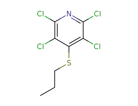 Molecular Structure of 19050-48-7 (2,3,5,6-tetrachloro-4-(propylthio)pyridine)