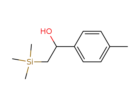 Molecular Structure of 84507-53-9 (Benzenemethanol, 4-methyl-a-[(trimethylsilyl)methyl]-)