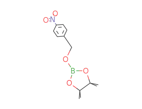 Molecular Structure of 1143018-83-0 (4,4,5,5-tetramethyl-2-((4-nitrobenzyl)oxy)-1,3,2-dioxaborolane)