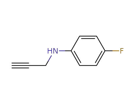 Molecular Structure of 123685-60-9 (Benzenamine, 4-fluoro-N-2-propynyl- (9CI))
