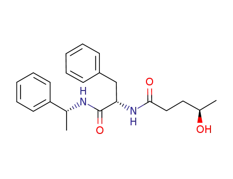 Molecular Structure of 1219498-05-1 ((S)-2-[(R)-4-hydroxypentanamide]-3-phenyl-N-[(R)-1-phenylethyl]propanamide)