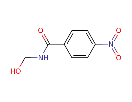 Molecular Structure of 40478-12-4 (Benzamide, N-(hydroxymethyl)-4-nitro-)