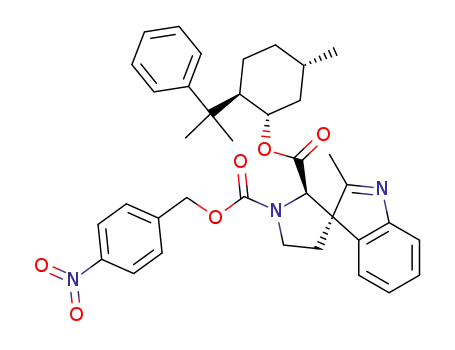 (1S,2R,5S)-5-Methyl-2-(1-methyl-1-phenylethyl)cyclohexyl 2-methyl-1'-<<(4-nitrobenzyl)oxy>carbonyl>spiro<3H-indole-3,3'-pyrrolidine>-2'-carboxylate