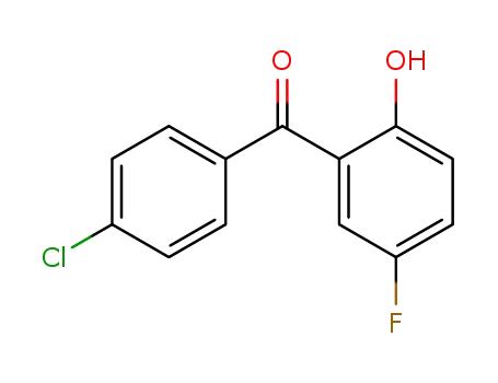 Molecular Structure of 62433-26-5 (4'-CHLORO-5-FLUORO-2-HYDROXYBENZOPHENONE)