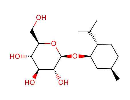 Molecular Structure of 16203-27-3 ((-)-menthyl β-D-glucopyranoside)
