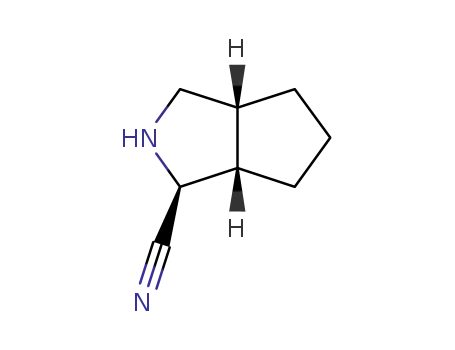 Molecular Structure of 1227703-50-5 (rel-(1R,5S)-2-cyano-3-azabicyclo[3,3,0]octane)