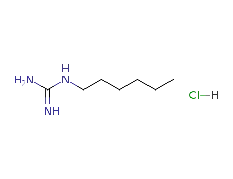 Molecular Structure of 83898-06-0 (hexylguanidine monohydrochloride)