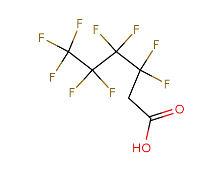 Molecular Structure of 70887-89-7 (3,3,4,4,5,5,6,6,6-nonafluorohexanoic acid)