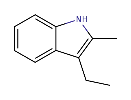 Molecular Structure of 35246-18-5 (3-ethyl-2-methyl-1H-indole)