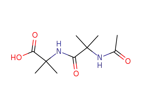 Molecular Structure of 118724-99-5 (Alanine,  N-(N-acetyl-2-methylalanyl)-2-methyl-  (9CI))