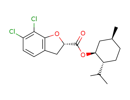 (1S,3S,4R)-p-menth-3-yl (S)-6,7-dichloro-2,3-dibenzo<b>furan-2-carboxylate