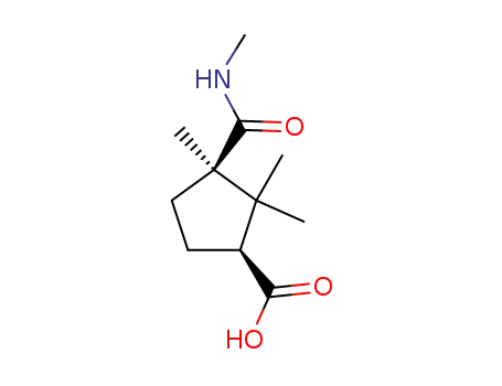 Molecular Structure of 7151-21-5 ((1<i>R</i>)-1.1.2-trimethyl-1<i>r</i>-methylcarbamoyl-cyclopentane-carboxylic acid-(3<i>c</i>))