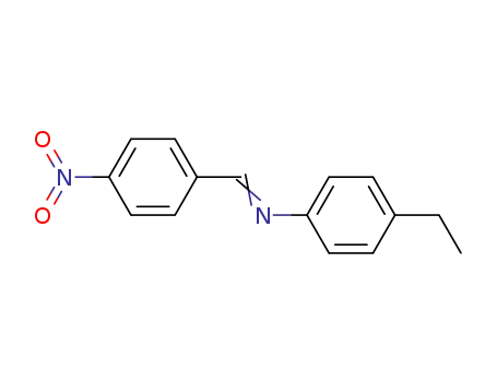 Molecular Structure of 67302-70-9 (Benzenamine, 4-ethyl-N-[(4-nitrophenyl)methylene]-)