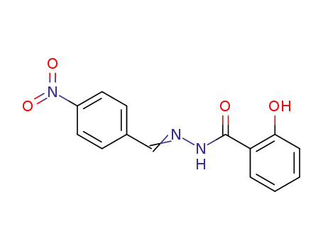 Molecular Structure of 72323-41-2 (N'-[(4-nitrophenyl)methylidene]-2-hydroxybenzohydrazide)
