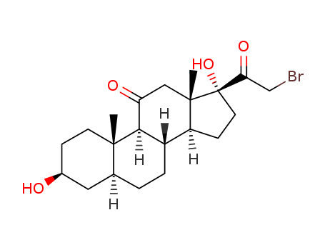 5.alpha.-Pregnane-11,20-dione, 21-bromo-3.beta., 17.alpha.-dihydroxy- cas  20703-79-1