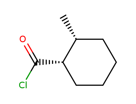 Molecular Structure of 13064-92-1 (Cyclohexanecarbonyl chloride, 2-methyl-, trans-)