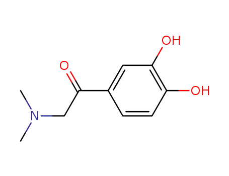 Molecular Structure of 150-10-7 (Ethanone, 1-(3,4-dihydroxyphenyl)-2-(dimethylamino)-)