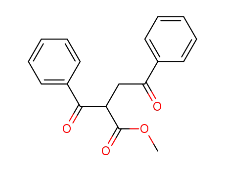 Molecular Structure of 90904-37-3 (methyl α,β-dibenzoyl-propionate)