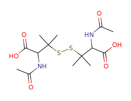 Molecular Structure of 67809-84-1 (Valine, 3,3'-dithiobis[N-acetyl-)
