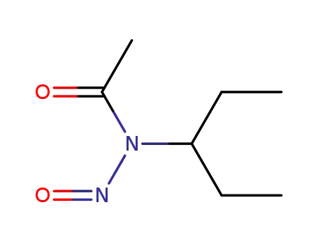 Molecular Structure of 82834-27-3 (3-N-nitroso-N-acetylaminopentane)
