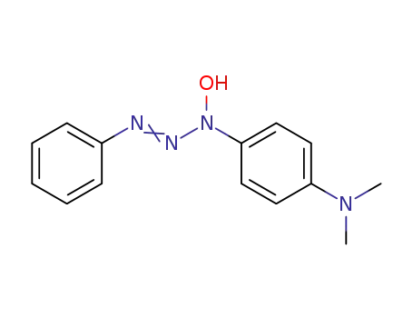 Molecular Structure of 72072-29-8 (Benzenamine, 4-(1-hydroxy-3-phenyl-2-triazenyl)-N,N-dimethyl-)