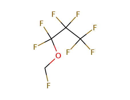 Molecular Structure of 184899-81-8 (Propane, 1,1,1,2,2,3,3-heptafluoro-3-(fluoromethoxy)-)