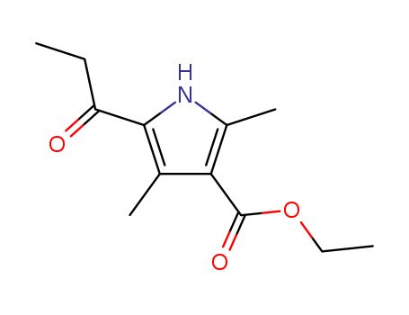 1H-Pyrrole-3-carboxylicacid,2,4-dimethyl-5-(1-oxopropyl)-,ethylester(9CI)
